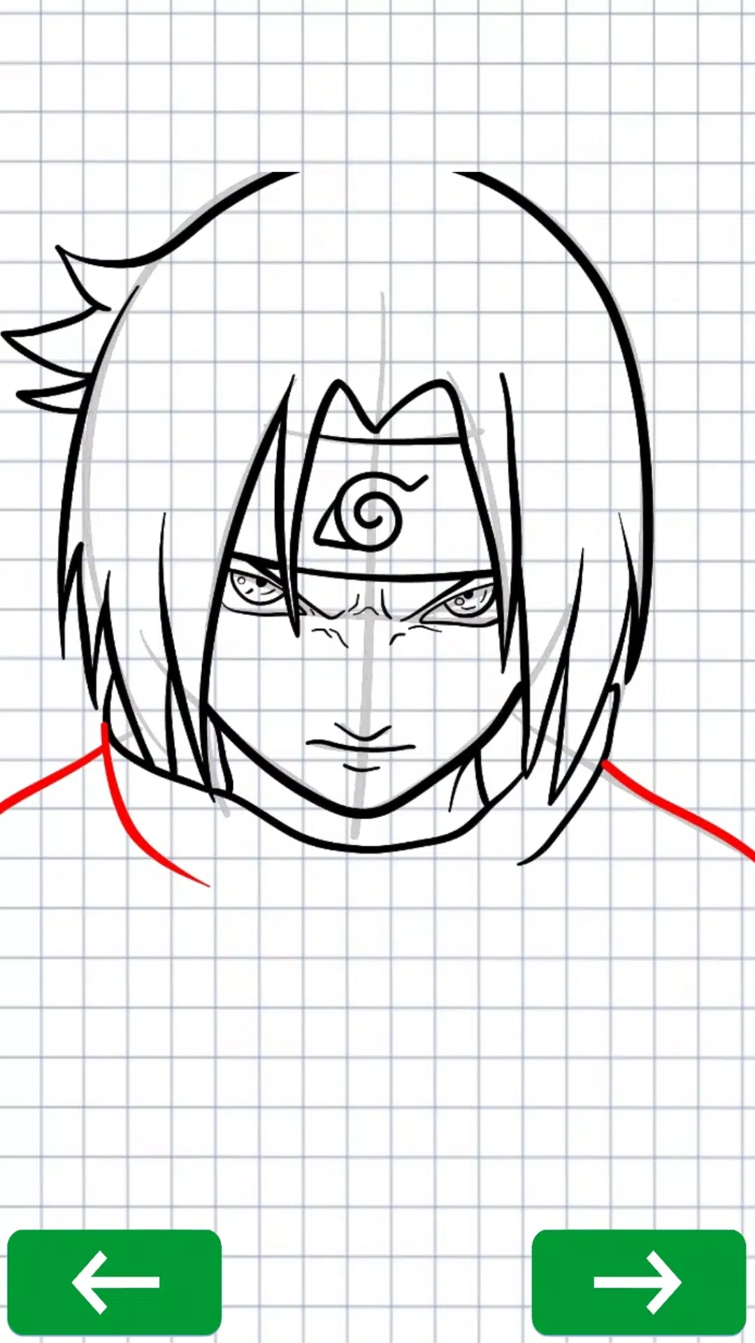Como desenhar Uchiha Sasuke - Guias de desenho fáceis passo a passo -  Howtos de desenho