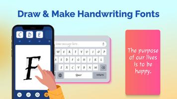 Draw & Make Handwriting Fonts पोस्टर