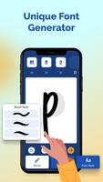 Draw & Make Handwriting Fonts imagem de tela 1