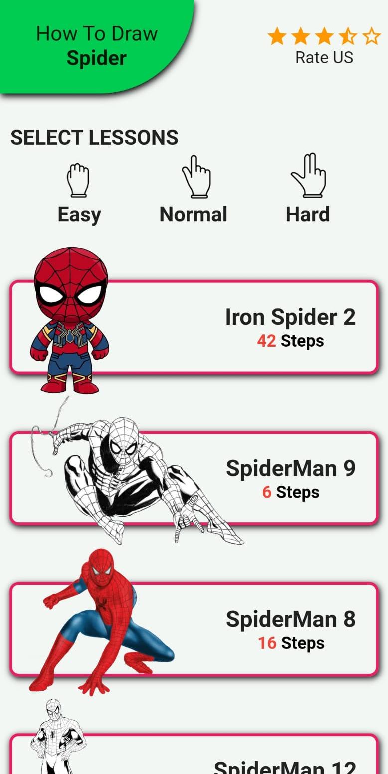 Descarga de APK de Como dibujar Spiderman facil para Android Descarga de APK de Como dibujar Spiderman facil para Android
