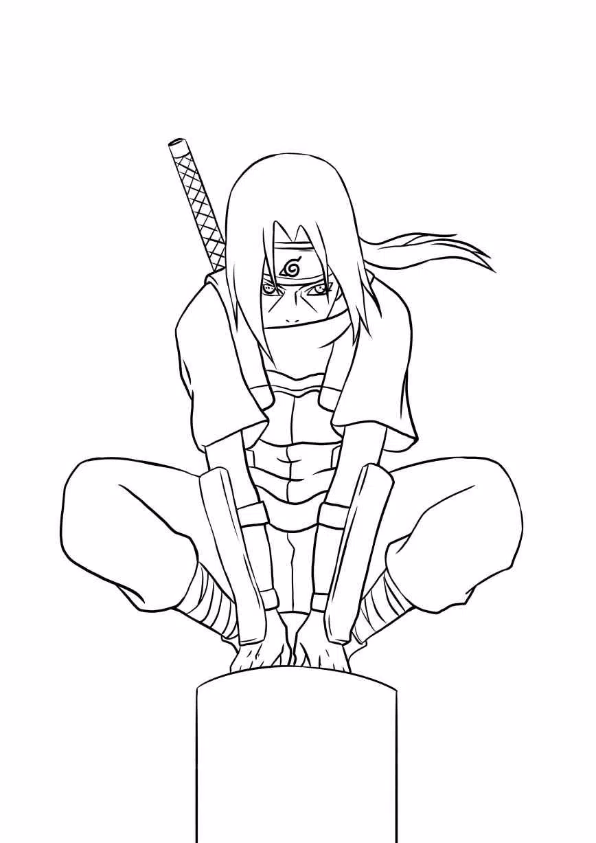 Itachi Uchiha Drawing - How To Draw Itachi Uchiha Step By Step