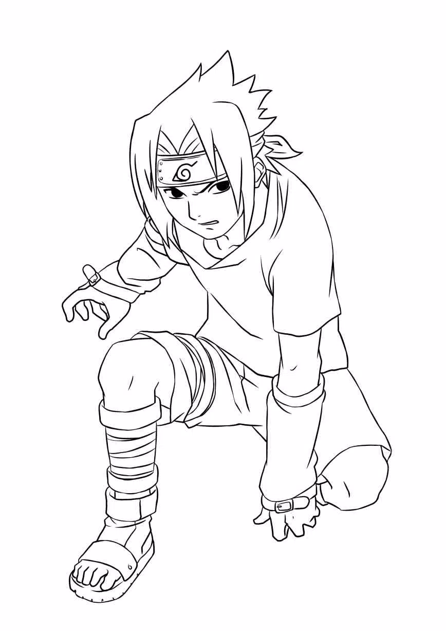 Como Desenhar o sasuke Uchiha de Naruto - Passo a passo 