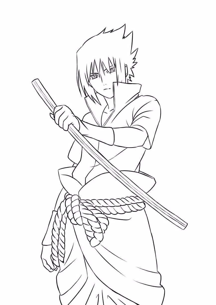 Como Desenhar Sasuke - How to Draw Sasuke