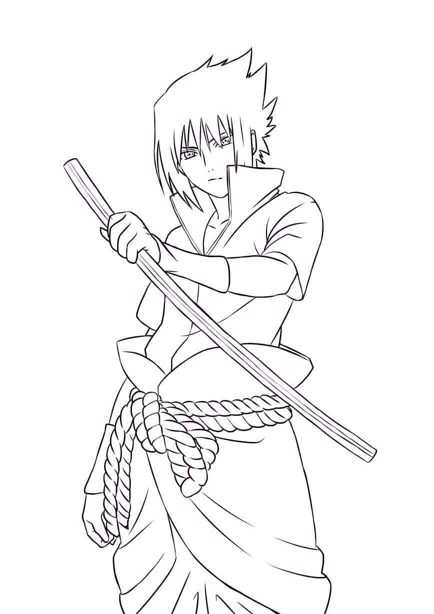 Desenhos para Desenhar Sasuke Uchiha 4