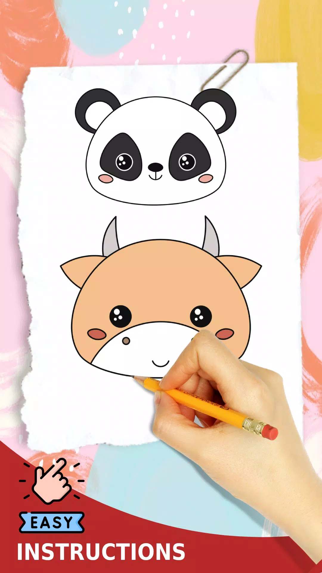 Tải xuống APK Draw Cute Animals Face Easy cho Android