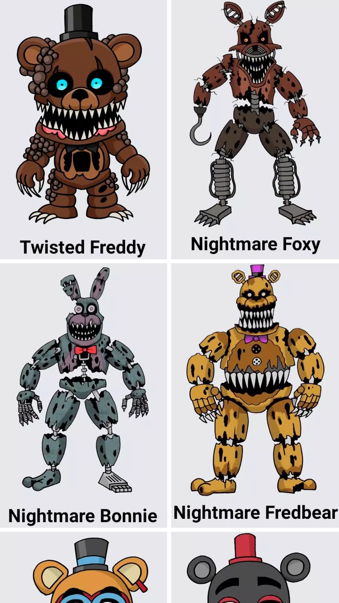 Download do APK de Como desenhar personagens FNAF para Android