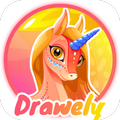 Drawely - How To Draw Cute Girls and Coloring Book