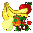 Draw Fruits in colors by Number Pixel Art