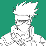 Cách vẽ Kakashi Hatake biểu tượng