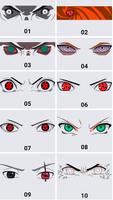 How to draw Sharingan eyes poster
