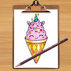 How to Draw Ice Cream icon