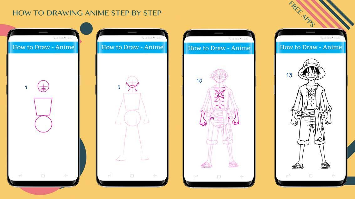 How To Drawing Anime Step by step for Android - APK Download