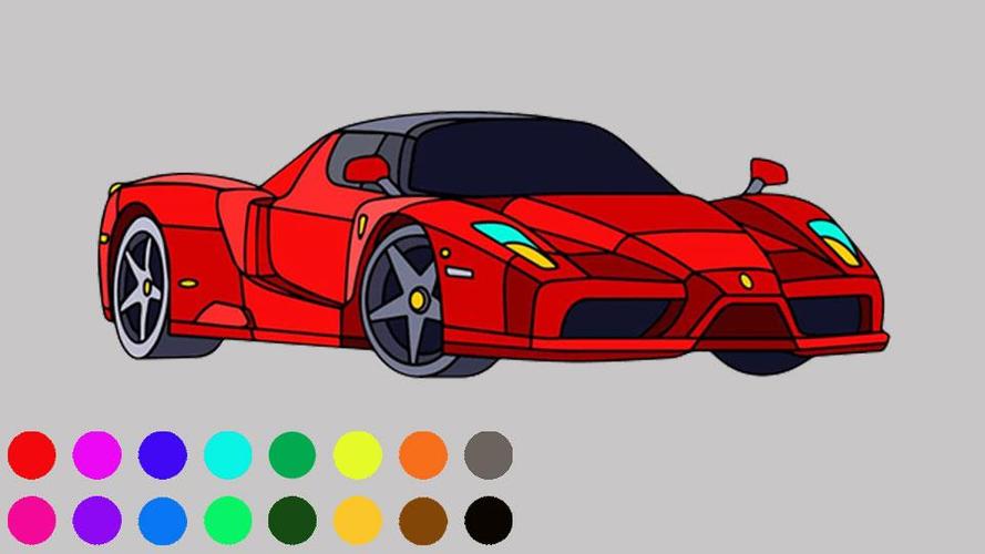 Super Car Colouring Games - Cars Coloring Book for Android - APK Download