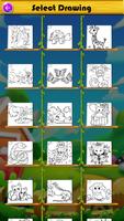 Drawing Animals Coloring Book poster