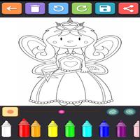 Fairy Coloring Book Affiche