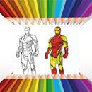 Iron Super Hero Coloring Book APK