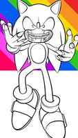 Livre de coloriage sonic Affiche