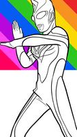 Ultra Man Coloring Book captura de pantalla 3