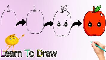 How To Draw cute Fruits capture d'écran 1