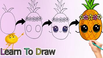 How To Draw cute Fruits capture d'écran 2