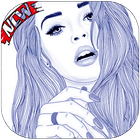 girly Drawings cute Girls simgesi