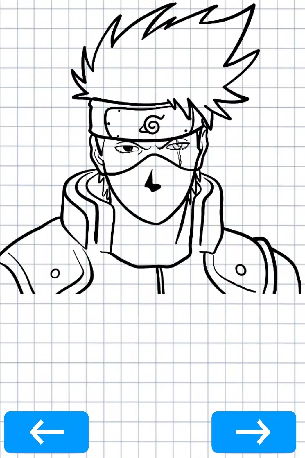 How to Draw Kakashi Hatake  Drawing anime step by step 