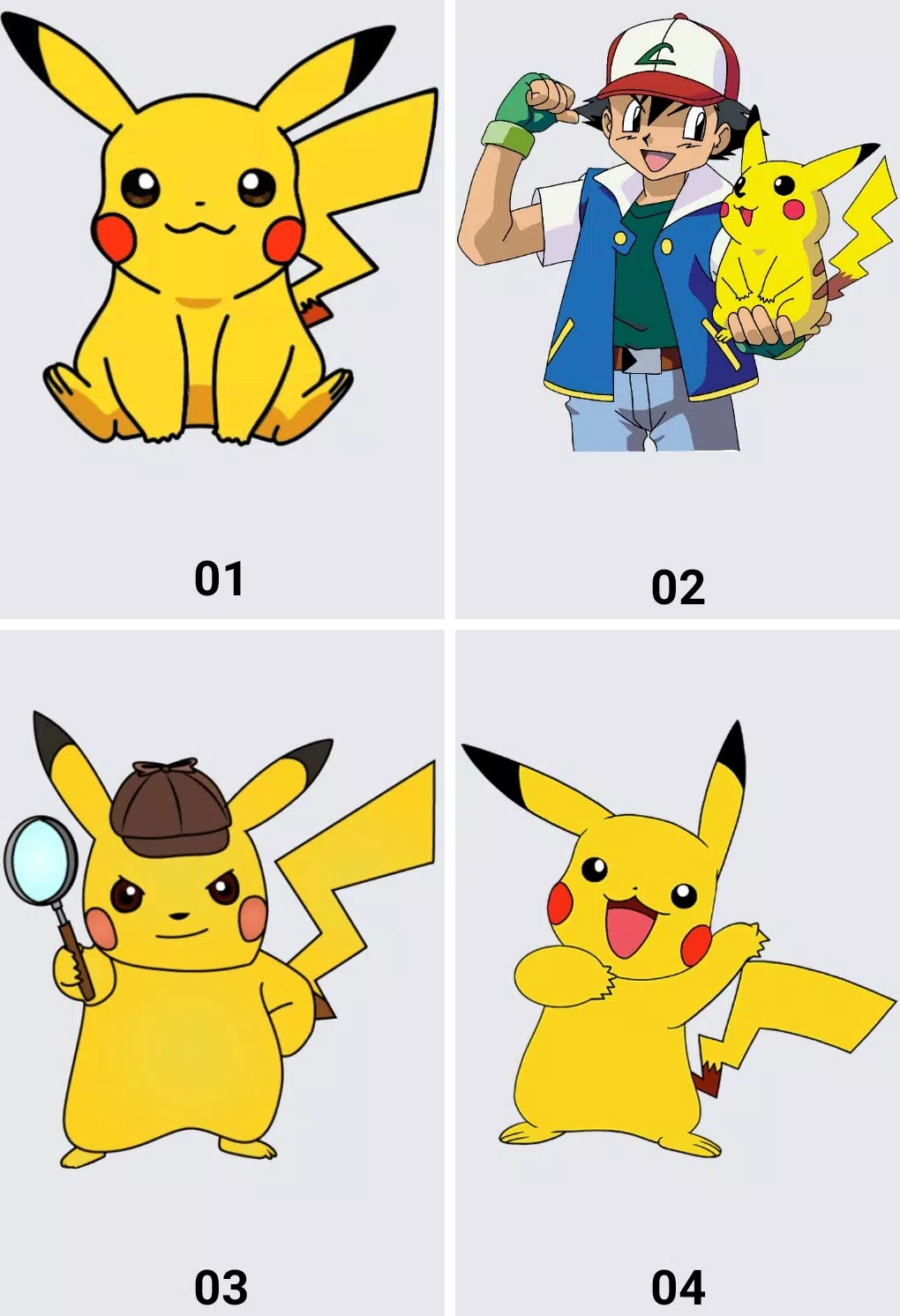 Como desenhar o PIKACHU (Pokemón) passo a passo, fácil e rápido 