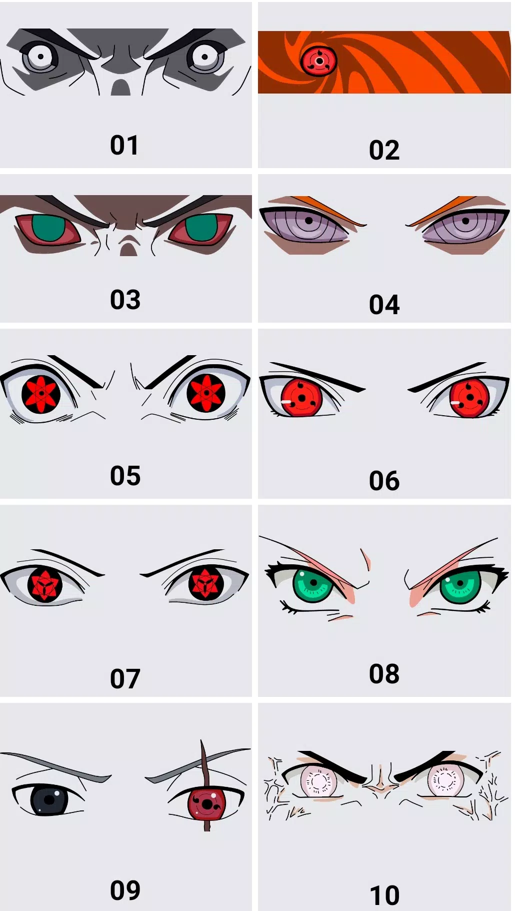 desenho do sharingan do kakashi