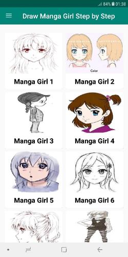 Drawing Manga Anime Girl Step By Step Easy Pour Android