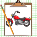 Wie man ein Motorrad zeichnet