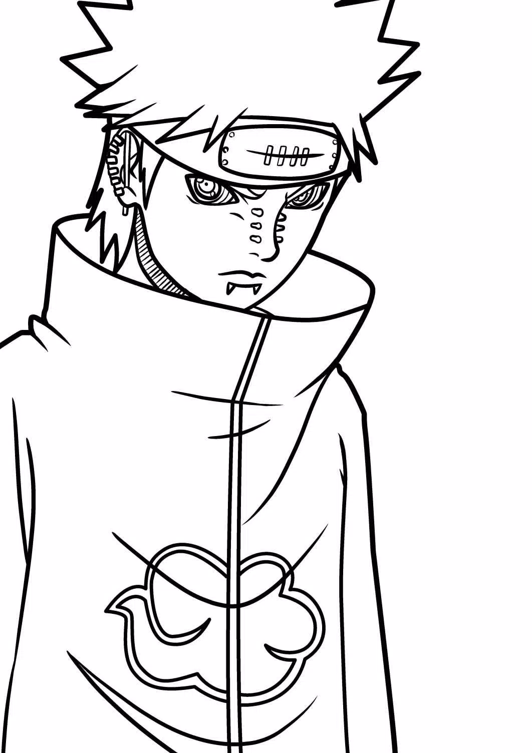 Como Desenhar o Naruto / Pain - How to draw Naruto / Pain 