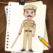 Draw Police Suit Step by Step আইকন
