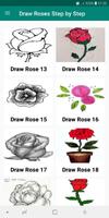 Learn to Draw Roses Flower Affiche