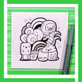 Draw Simple Doodle Art & Idea Step by Step Offline