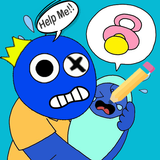 Horror Rainbow Draw Puzzle أيقونة