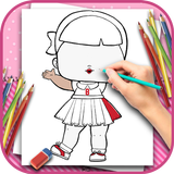 Cómo dibujar hermosas muñecas icono