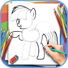 Schönes Pony zeichnen