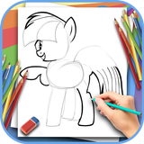 Comment dessiner un beau poney icône