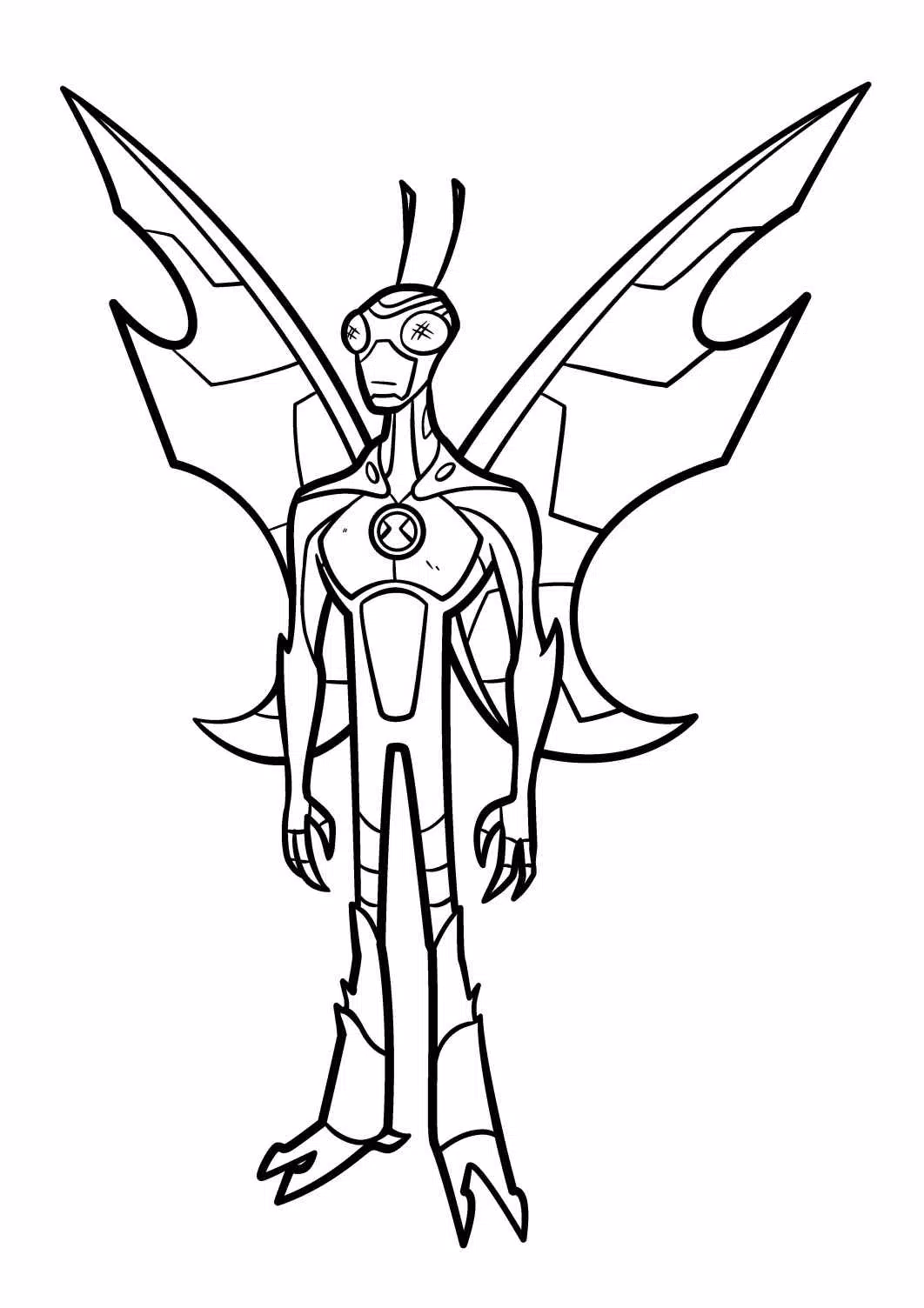 Ben 10 Stinkfly Coloring Pages