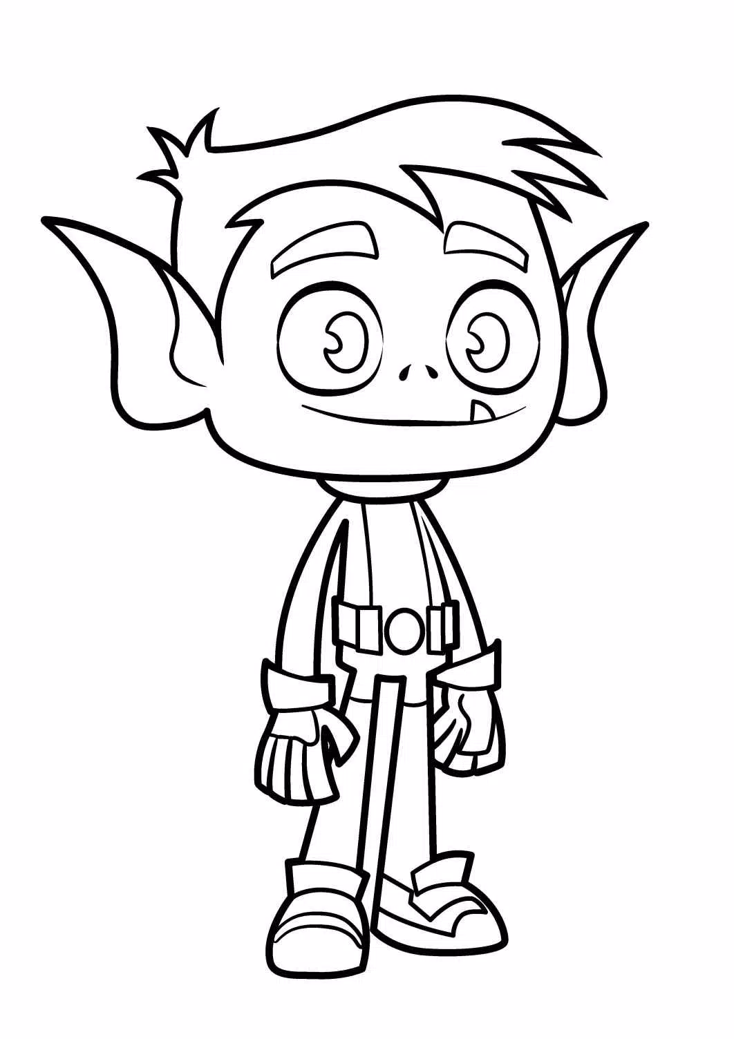 How To Draw Beast Boy From Teen Titans Go
