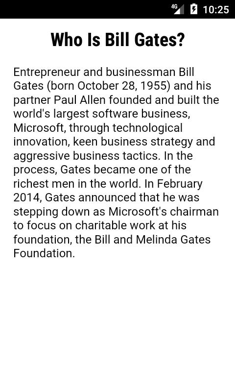 Bill gates biography APK voor Android Download