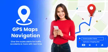 GPS Mapas Navegação instruções