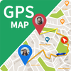 GPS-kaartroute Verkeersnavigatie-icoon GPS-kaartroute Verkeersnavigatie-icoon
