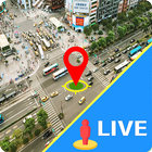 Live Street Vistapanorámica del mapa de navegación icono