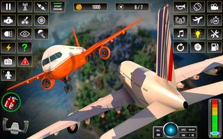 Pilot City Plane Flight Games скриншот 1