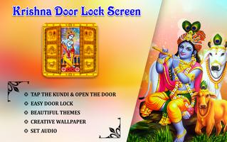 Krishna Door Lock Screen Affiche