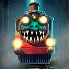 Scary Spider Train Zeichen