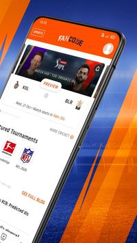 Watch LIVE Cricket & Fast Sports Scores: FanCode 截图 1