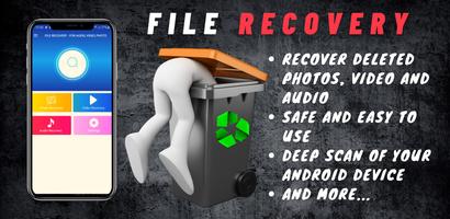 récupération de fichiers  pour audio, vidéo, photo Affiche