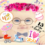 ikon Baby Story Photo Editor 👶 Milestones for Babies